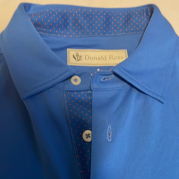 Donald Ross Golf Polo with polka dot detail no logos - Picture 2 of 2